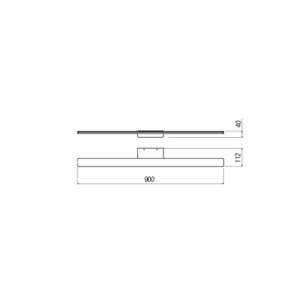 Redo 01-2507 - LED Bathroom mirror lighting BARRIO LED/27,39W/230V 90 cm CRI 90 IP44 white