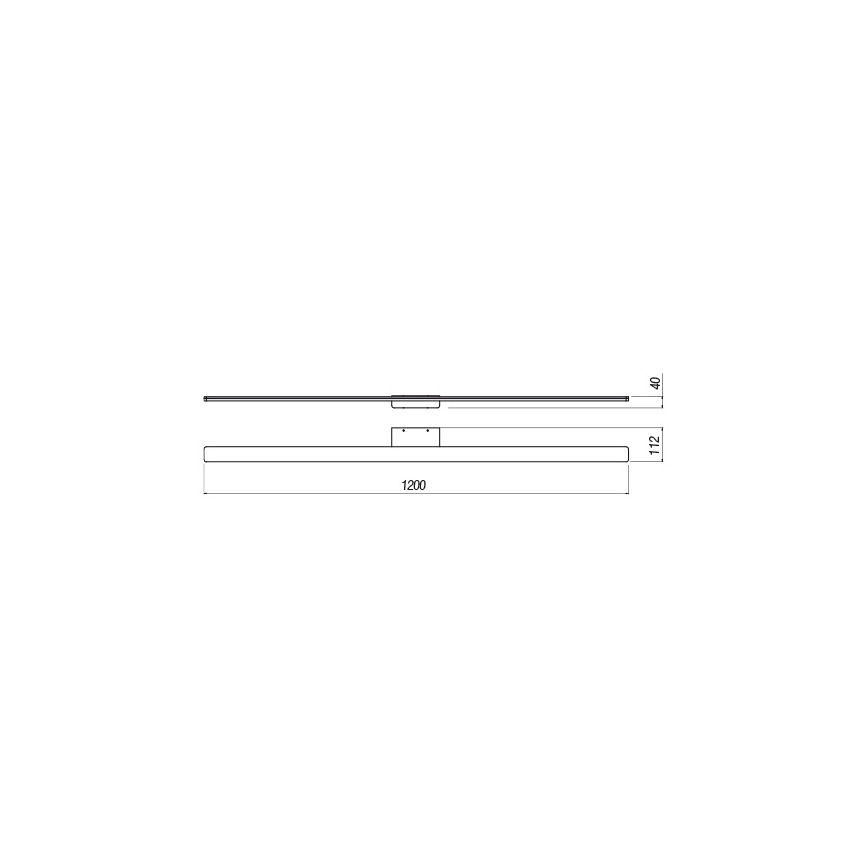 Redo 01-2512 - LED Bathroom mirror lighting BARRIO LED/34,32W/230V 120 cm CRI 90 IP44 black