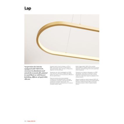 Redo 01-2523 - LED Dimmable chandelier on a string LAP LED/32W/230V CRI 90 white