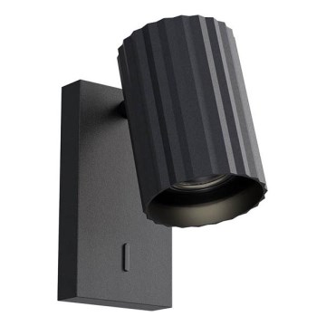 Redo 01-2549 - DELPHI Wall Spotlight 1xGU10/7W/230V Black