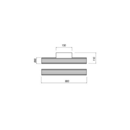 Redo 01-2591 - RIGAL LED Bathroom Mirror Light LED/12W/230V 4000K 90 cm CRI 90 IP44 Polished Chrome/White