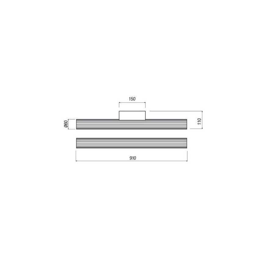 Redo 01-2592 - RIGAL LED bathroom mirror light, 18W LED, 230V, 3000K, 91 cm, CRI 90, IP44, polished chrome/white