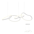 Redo 01-2594 - Dimmable cable-suspended pendant light BIAS LED/87,4W/230V 3000K CRI 90 white