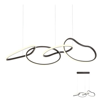 Redo 01-2596 - LED Dimmable Cable-Suspended Chandelier BIAS LED/87,4W/230V 3000K CRI 90 Black