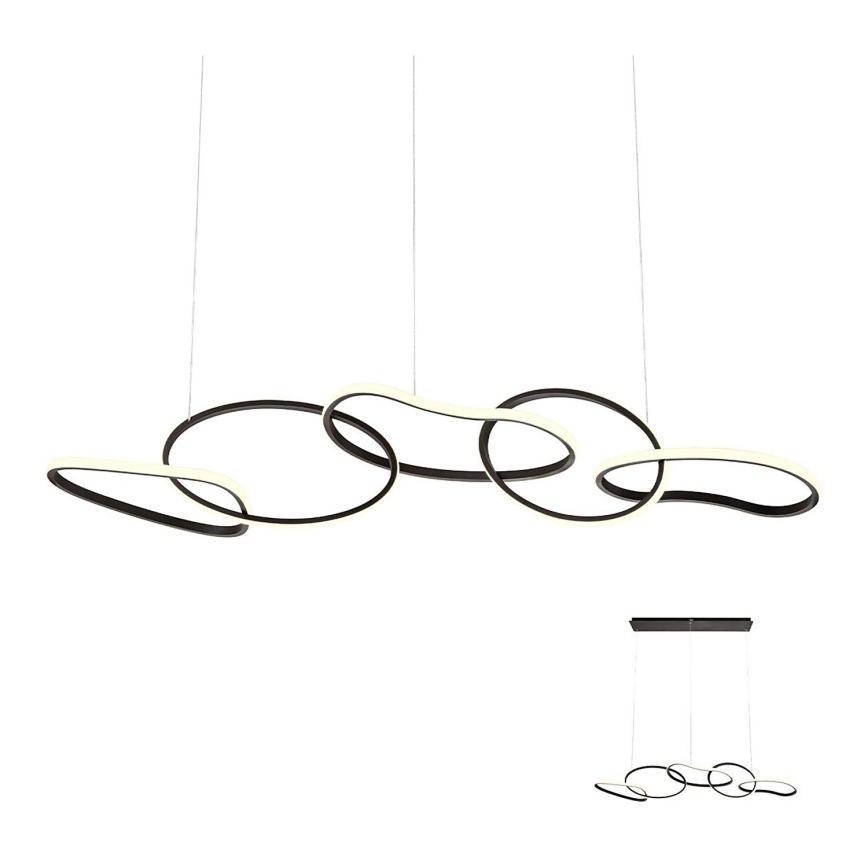 Redo 01-2599 - BIAS LED Dimmable Cable-Suspended Chandelier LED/108,6W/230V 3000K CRI 90 black