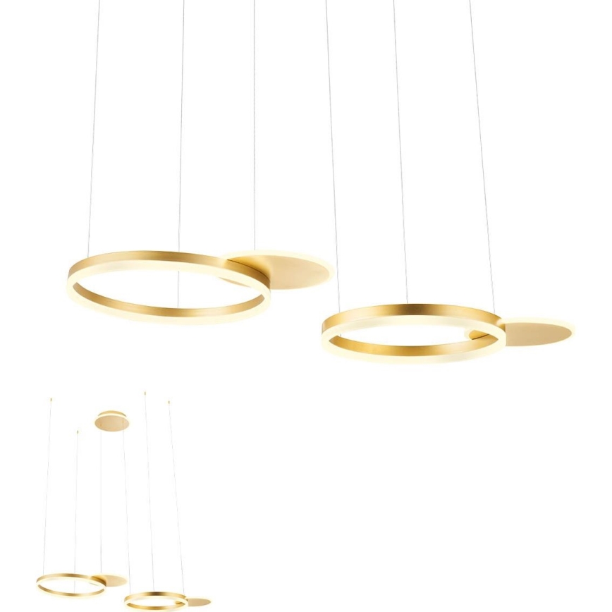 Redo 01-2606 - LED Dimmable chandelier on a string SIGUA LED/99W/230V CRI 90 3000K gold