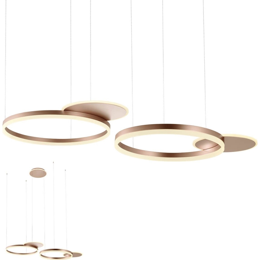 Redo 01-2610 - LED Dimmable chandelier on a string SIGUA LED/114W/230V CRI 90 3000K brown