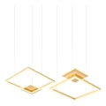 Redo 01-2615 - Dimmable LED cable-suspended pendant SIGUA LED/137W/230V CRI 90 Gold