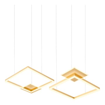 Redo 01-2615 - Dimmable LED cable-suspended pendant SIGUA LED/137W/230V CRI 90 Gold