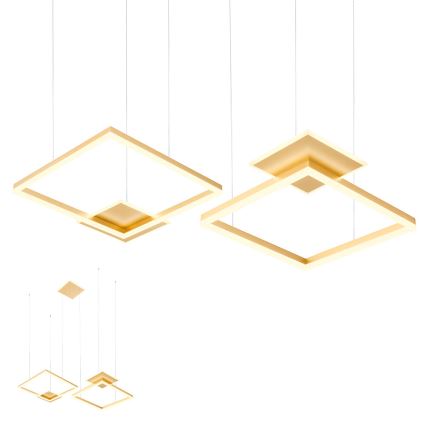 Redo 01-2615 - Dimmable LED cable-suspended pendant SIGUA LED/137W/230V CRI 90 Gold