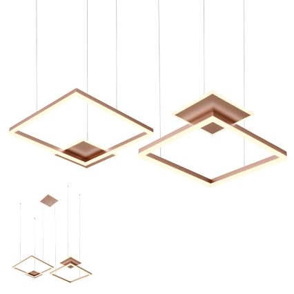 Redo 01-2616 - SIGUA LED Dimmable Cable-Suspended Pendant, 137W/230V, CRI 90, Brown