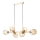 Redo 01-2619 - Chandelier on a string PIERCE 6xE27/42W/230V gold/smoky