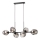 Redo 01-2620 - Chandelier on a string PIERCE 6xE27/42W/230V black/smoky