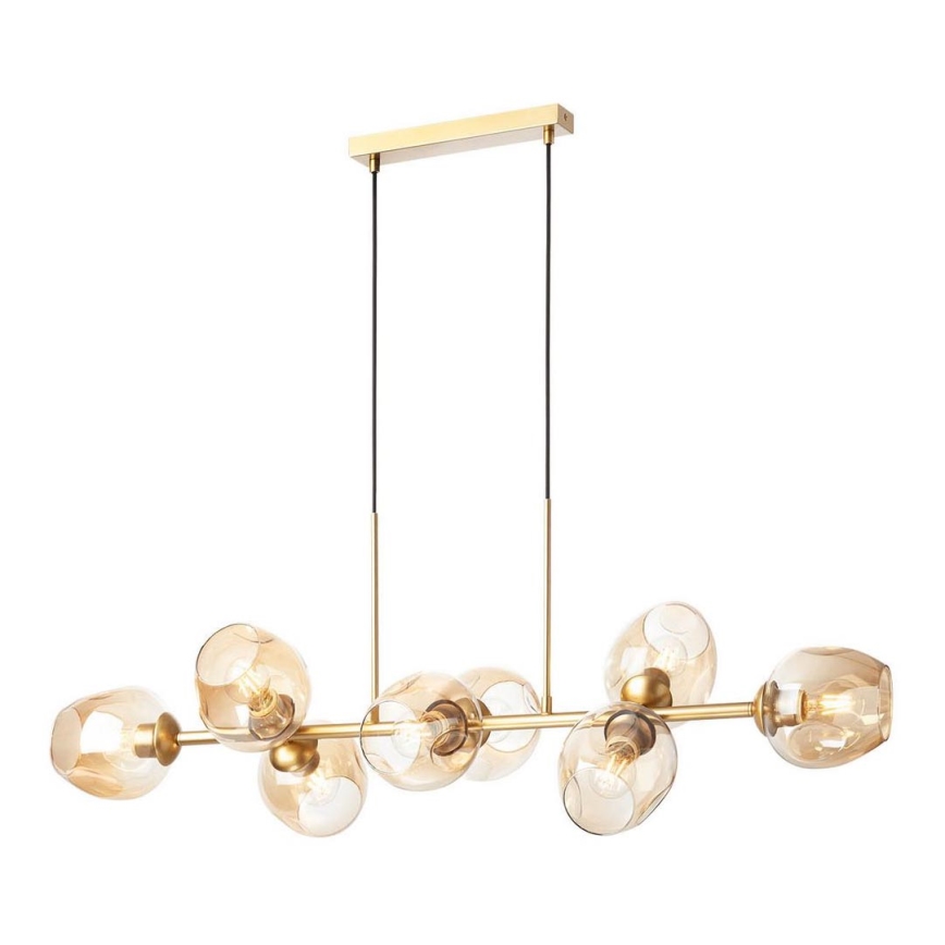 Redo 01-2621 - Chandelier on a string PIERCE 8xE27/42W/230V gold/smoky