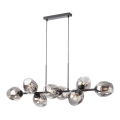 Redo 01-2622 - Chandelier on a string PIERCE 8xE27/42W/230V black/smoky
