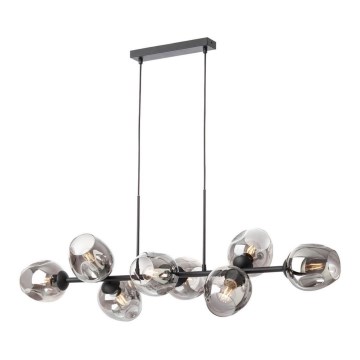 Redo 01-2622 - Chandelier on a string PIERCE 8xE27/42W/230V black/smoky