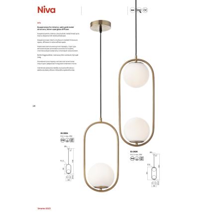Redo 01-2624 - Chandelier on a string NIVA 1xE14/28W/230V