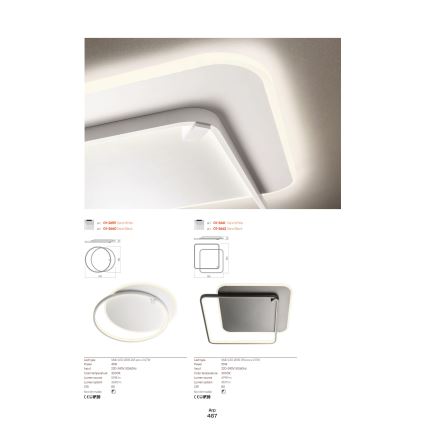 Redo 01-2660 - LED Ceiling light ARP LED/45W/230V black