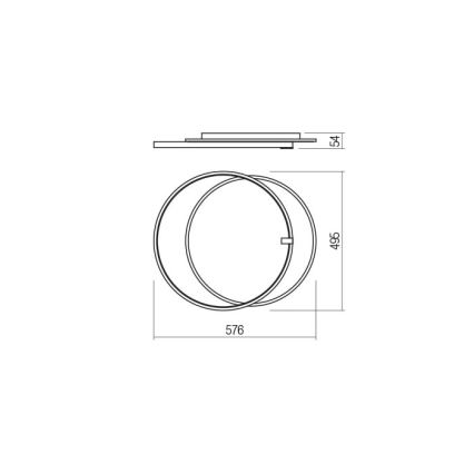 Redo 01-2660 - LED Ceiling light ARP LED/45W/230V black