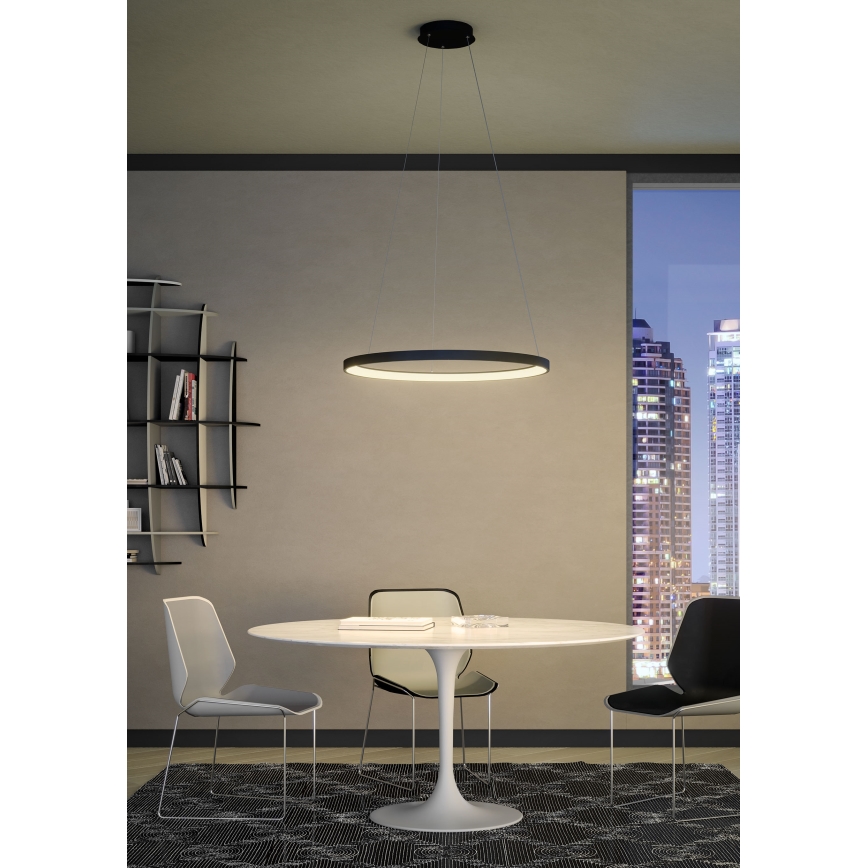 Redo 01-2674- LED Dimmable chandelier on a string ICONIC LED/50W/230V d. 58 cm black