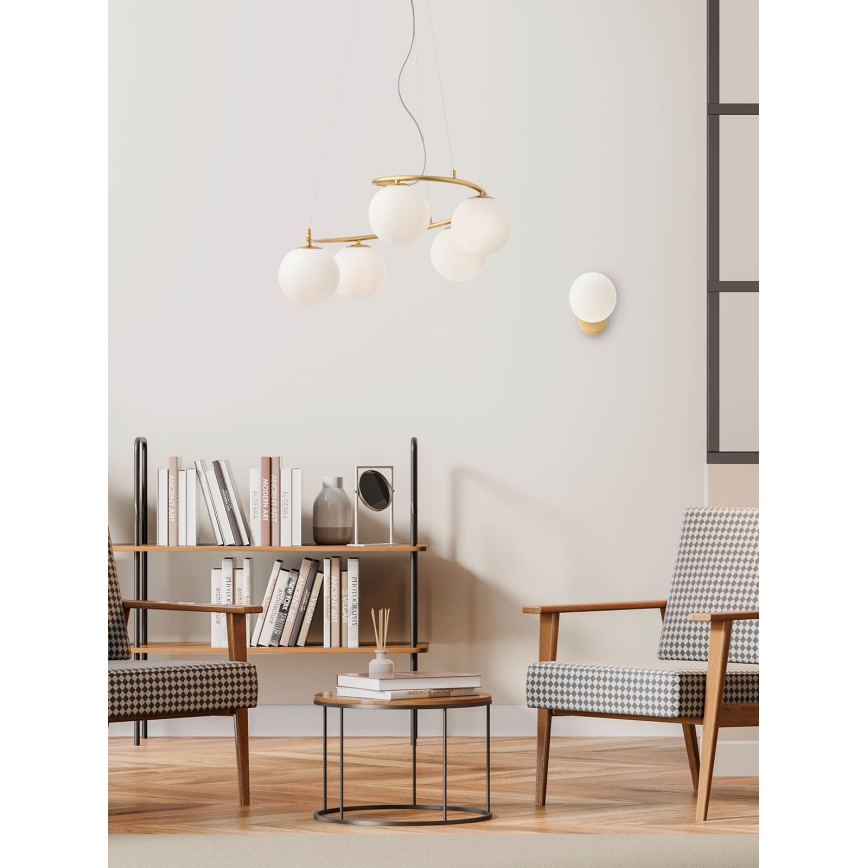 Redo 01-2713 - Wall light VOLLEY 1xE14/28W/230V gold