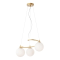 Redo 01-2715 - Chandelier on a string VOLLEY 3xE14/28W/230V gold