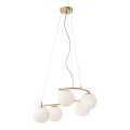 Redo 01-2719 - Chandelier on a string VOLLEY 5xE14/28W/230V gold