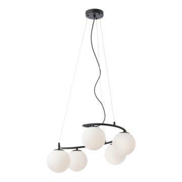 Redo 01-2720 - Chandelier on a string VOLLEY 5xE14/28W/230V black