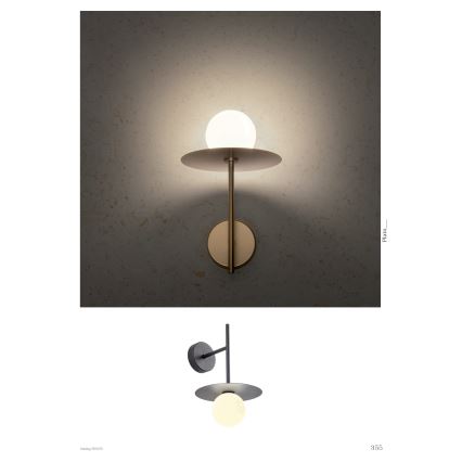 Redo 01-2726 - Wall lamp PLATO 1xG9/10W/230V black