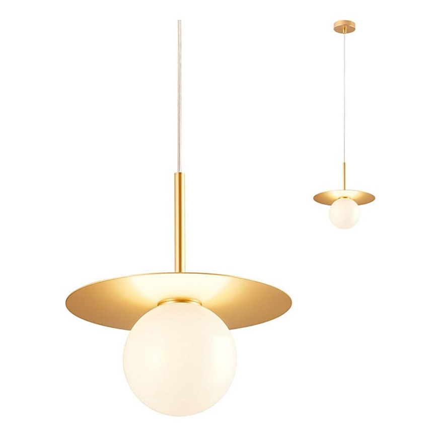Redo 01-2727 - Chandelier on a string PLATO 1xG9/10W/230V d. 20 cm gold