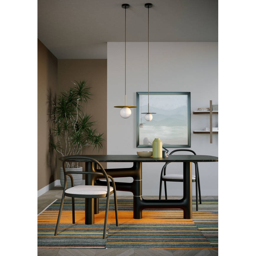 Redo 01-2727 - Chandelier on a string PLATO 1xG9/10W/230V d. 20 cm gold