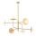 Redo 01-2733 - Chandelier on a pole PLATO 6xG9/10W/230V gold