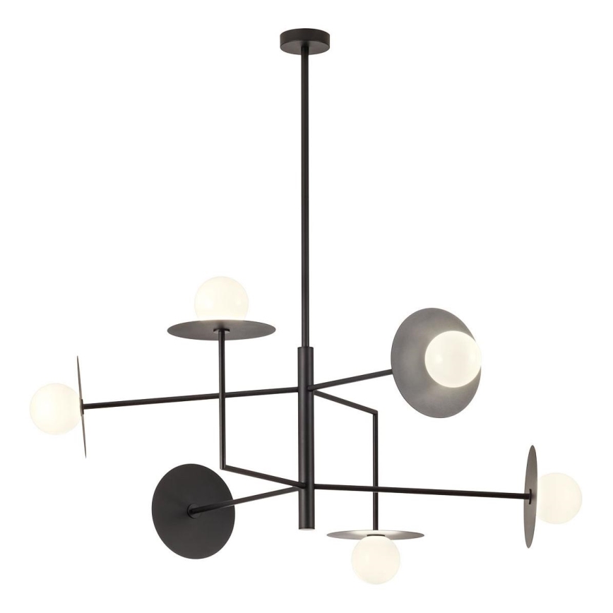 Redo 01-2734 - Chandelier on a pole PLATO 6xG9/10W/230V black