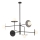 Redo 01-2734 - Chandelier on a pole PLATO 6xG9/10W/230V black