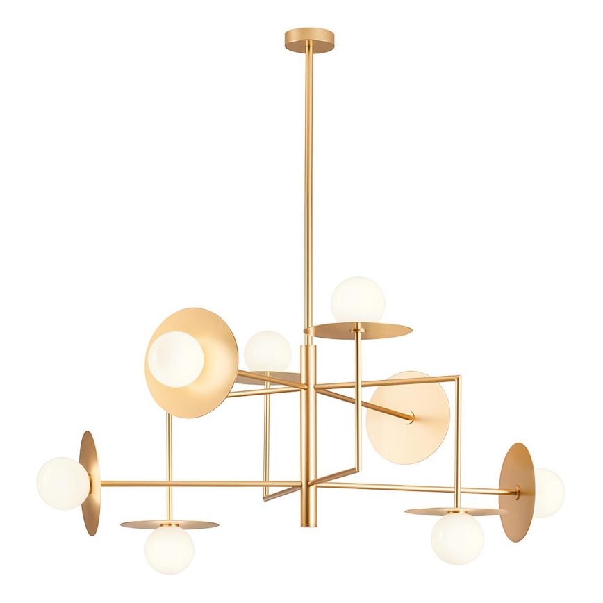 Redo 01-2735 - PLATO Rod Chandelier 8xG9/10W/230V, Gold