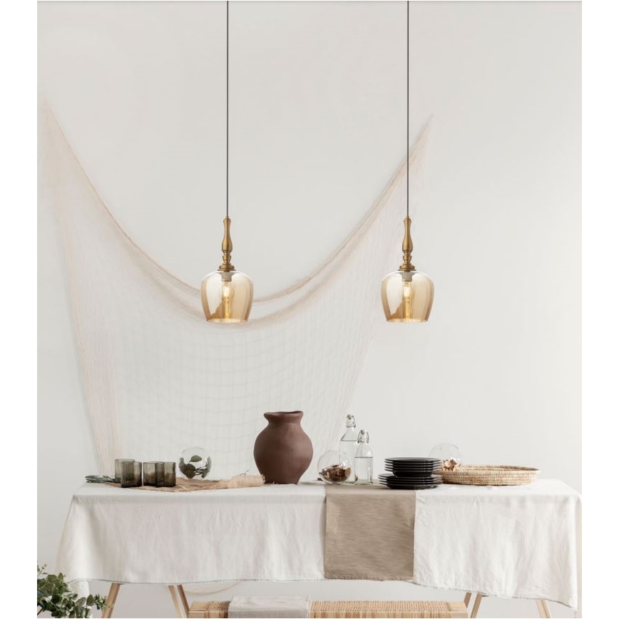 Redo 01-2740 - Chandelier on a string TOLL 1xE27/42W/230V bronze