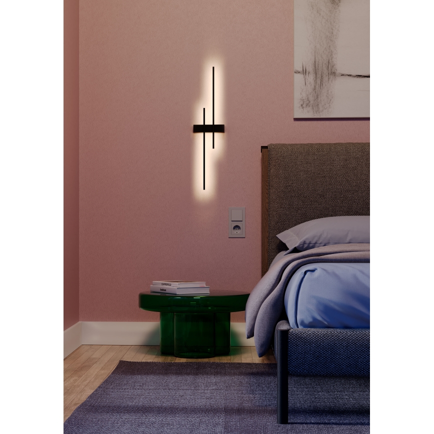 Redo 01-2745 - TANGENT LED Wall Light, 13W/230V, CRI 90, Black