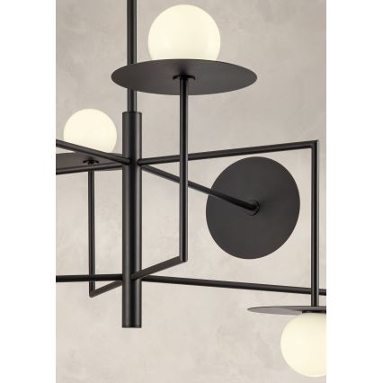 Redo 01-2753 - PLATO rod chandelier 8xG9/10W/230V black