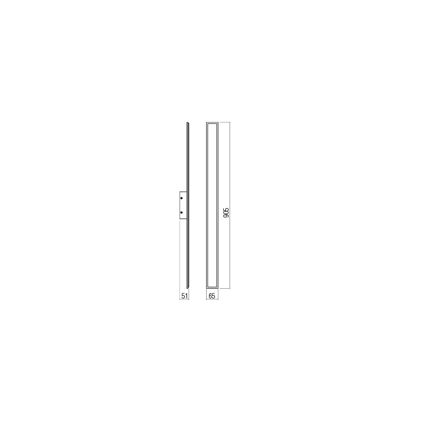 Redo 01-2769 - LED Wall light WAPI LED/23W/230V 90,5 cm black