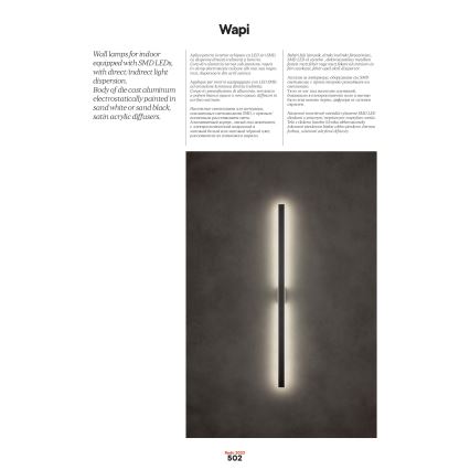 Redo 01-2770 - WAPI LED Wall Light, 30W, 230V, 119 cm, White