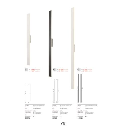 Redo 01-2770 - WAPI LED Wall Light, 30W, 230V, 119 cm, White
