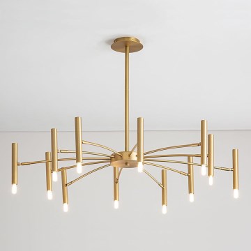 Redo 01-2774 - Chandelier on a pole RAYEN 12xG9/10W/230V bronze