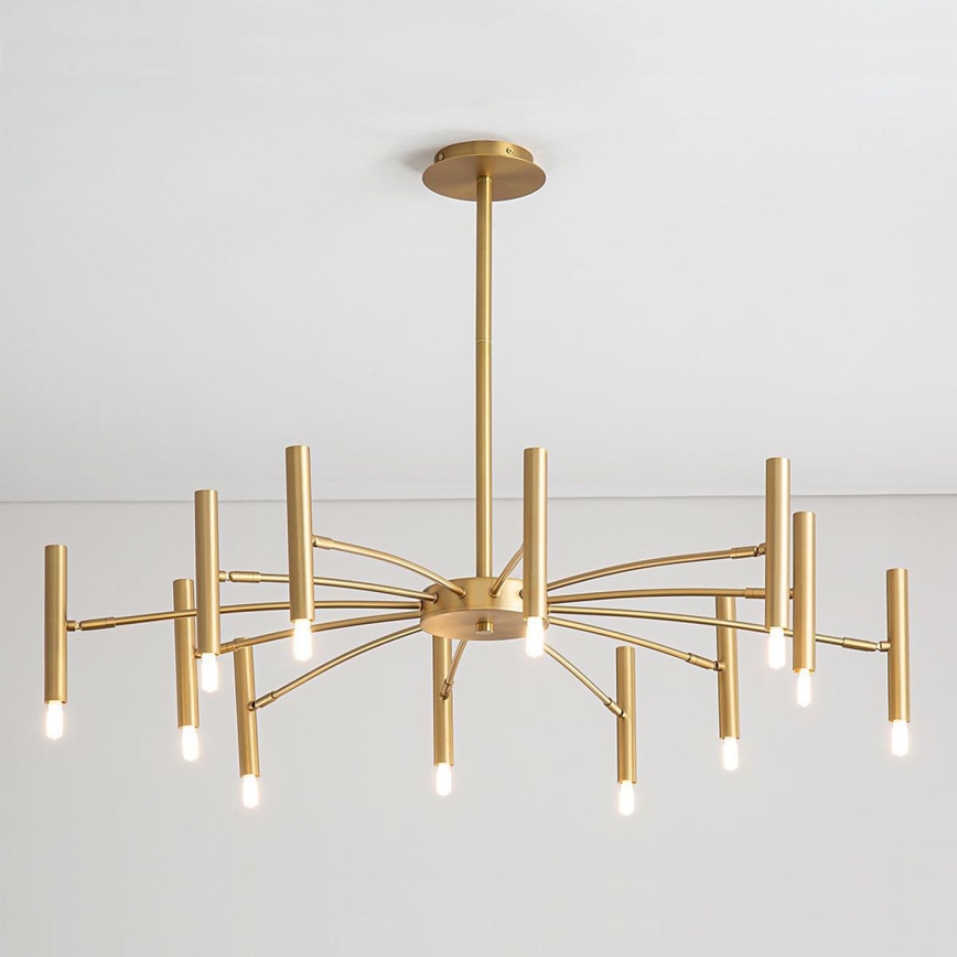 Redo 01-2774 - Chandelier on a pole RAYEN 12xG9/10W/230V bronze