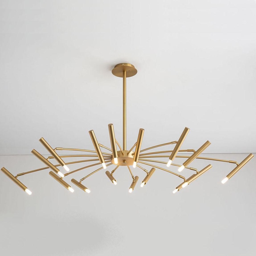 Redo 01-2776 - Chandelier on a pole RAYEN 16xG9/10W/230V bronze