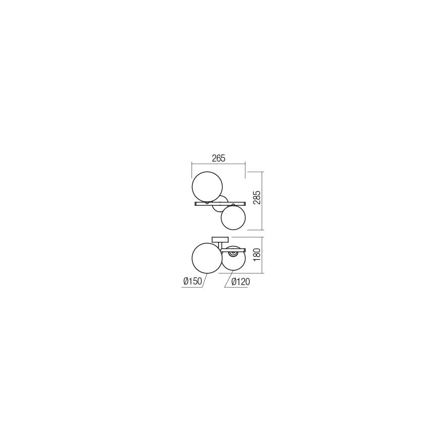 Redo 01-2778 - Wall light ROY 2xG9/10W/230V