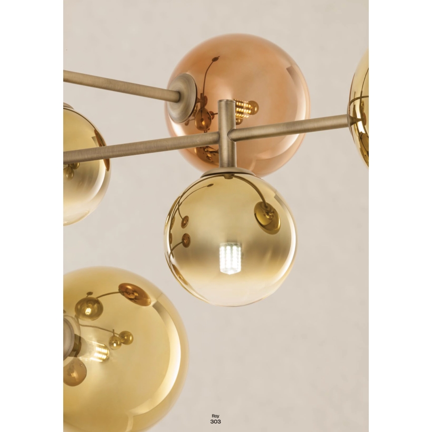 Redo 01-2779 - Chandelier on a pole ROY 5xG9/10W/230V