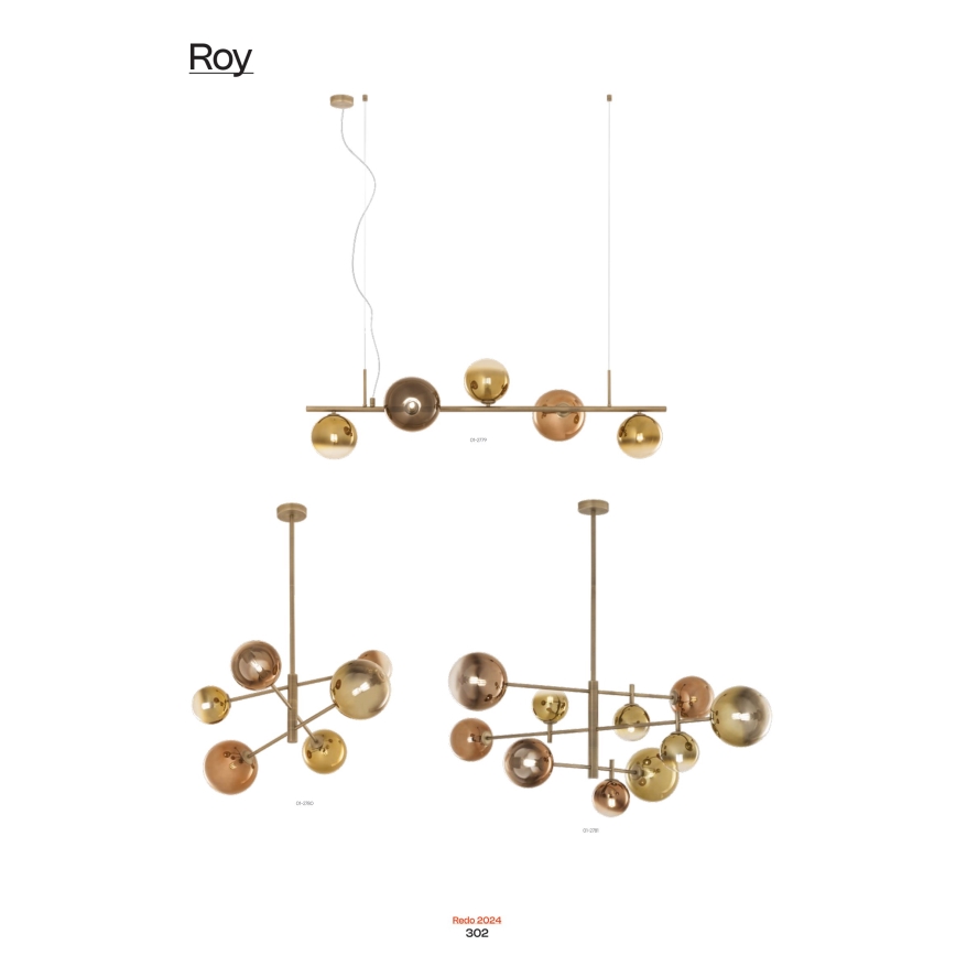 Redo 01-2780 - Chandelier on a string ROY 6xG9/10W/230V