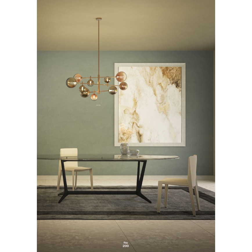 Redo 01-2781 - Chandelier on a pole ROY 10xG9/10W/230V
