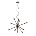 Redo 01-2934 - Cable-hung chandelier STELLAR 12xE14/25W/230V black