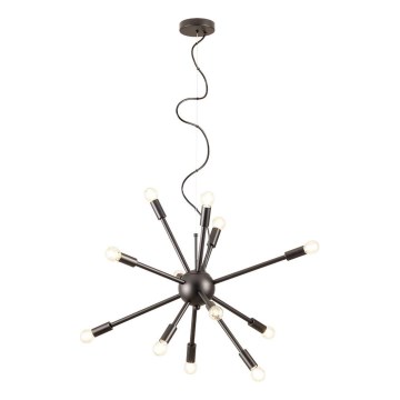 Redo 01-2934 - Cable-hung chandelier STELLAR 12xE14/25W/230V black